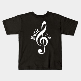 Music is life Kids T-Shirt